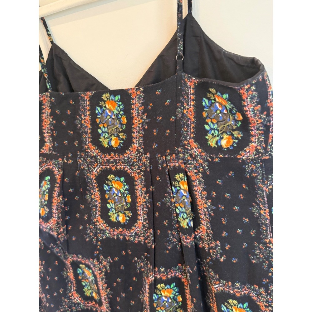 Madewell Womens Black Floral Boho Cotton Maxi Dress w Pockets Size 2 Whimsigoth - Picture 7 of 9